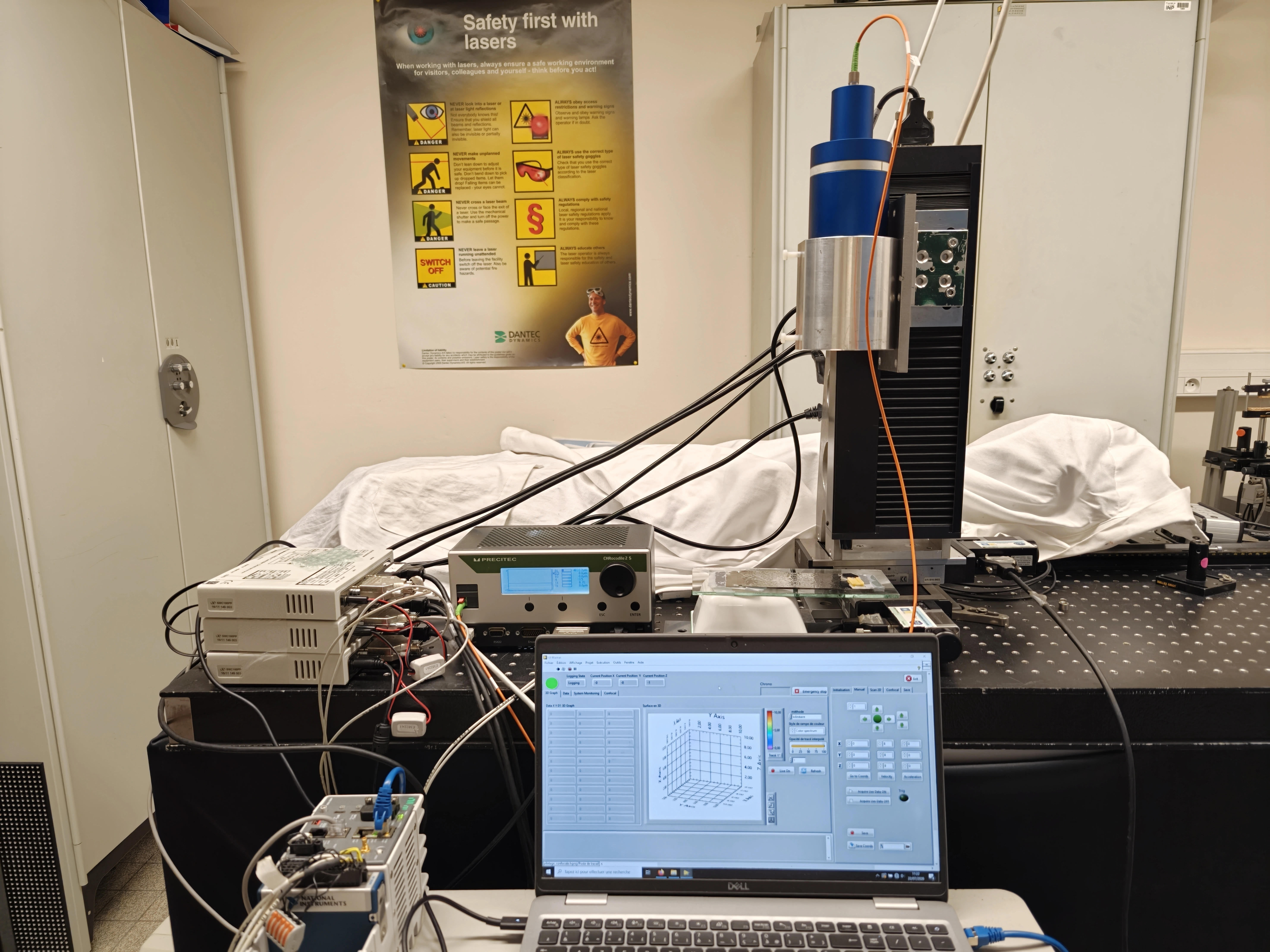 Topographie 3D & interface LabVIEW
